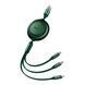 Кабель Baseus Bright Mirror 2 Series 3-in-1 (Micro USB+Lightning+Type-C) 100W (1.1m) green 00495 фото 1