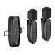 Мікрофон петличний bluetooth Hoco L15 Lightning/Type-C black 43065 фото 2