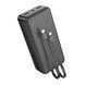 Power bank 30000 mAh Hoco J118B + cable Type C/lightning Led black 35532 фото 1