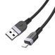 USB Cable Hoco Lightning X109 2.4A 2m black 39675 фото 4