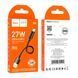 USB Cable Hoco Type-C X96 3A 27W 0,25m black 46998 фото 1