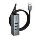 USB HUB Hoco HB1D 4in1 (3USB 2.0+RJ45) grey 45672 фото 2