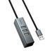 USB HUB Hoco HB1D 4in1 (3USB 2.0+RJ45) grey 45672 фото 3