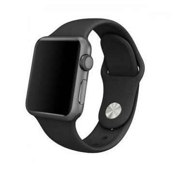 Ремінець Apple watch 38/40/41/SE silicone black 21766 фото