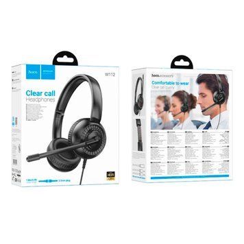 Навушники для комп'ютера hoco. W112 black 45277 фото