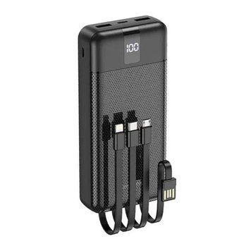 Power bank 20 000 mAh Borofone J20A 2USB Type-C/MicroUSB/Lightning LED Display black 28183 фото