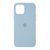 Silicone case Full iPhone 12 Pro Max light blue 28576 фото