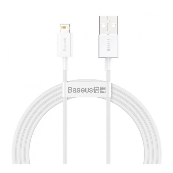 USB Cable Baseus Superior Series Fast Charging Lightning 2.4A (1,5m) white 18860 фото