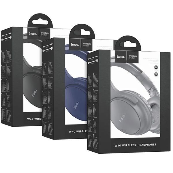 Навушники Big Bluetooth Hoco W40 silver 31330 фото