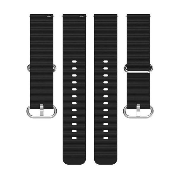 Ремінець Apple watch 38/40/41/SE silicone black 21766 фото