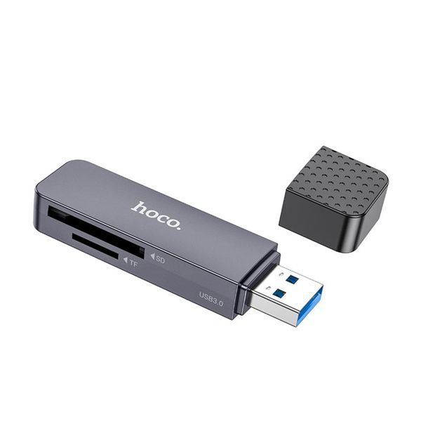 Сard reader Hoco HB45 USB 2.0 Micro/Micro SD black 37280 фото