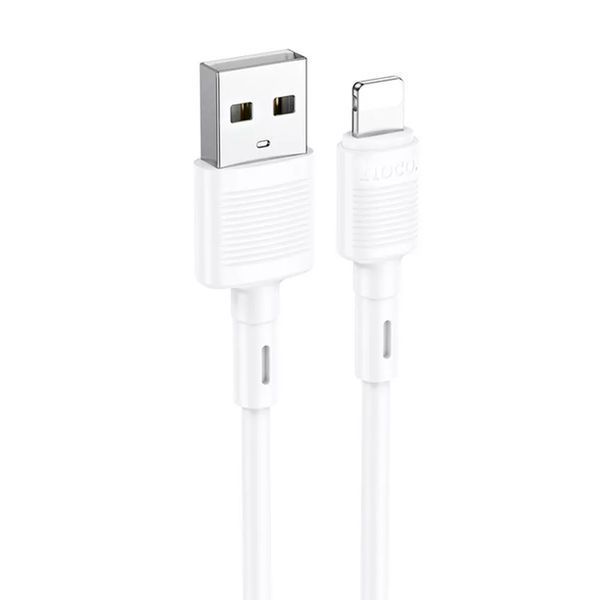 USB Cable Hoco Lightning X83 2.4A 1m white 44804 фото