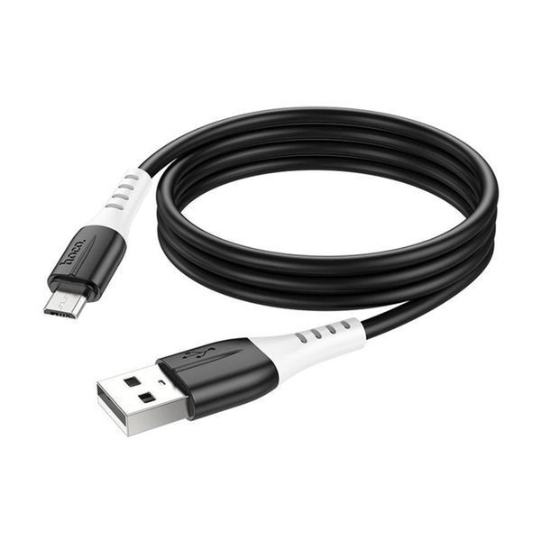 USB Cable Hoco Micro usb X82 2.4A 1m black 28895 фото