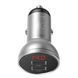 АЗП Baseus Digital Display Dual USB 4.8A Car Charger 24W silver 24902 фото 2