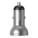 АЗП Baseus Digital Display Dual USB 4.8A Car Charger 24W silver 24902 фото 1