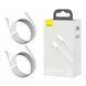 Cable Baseus Simple Wisdom Data Cable Kit Type-C to Lightning PD 20W (1.5m) 2шт white 44140 фото 1