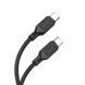 Cable Hoco Type-C to Type-C X90 60w/3A 1m black 31741 фото 4
