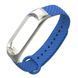 Ремінець Xiaomi Mi Band 5/6 combined Steel-Carbon fiber blue 04928 фото 1