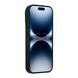Silicone case iPhone 16 Pro with MagSafe AG Glass black 45931 фото 3