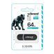 USB Flash 64 GB Wibrand Panther Black UA 39807 фото 1