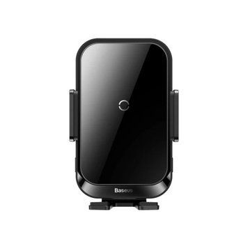 Автомобільний тримач з Бездротовим ЗП Baseus Halo Electric 15W black 20416 фото