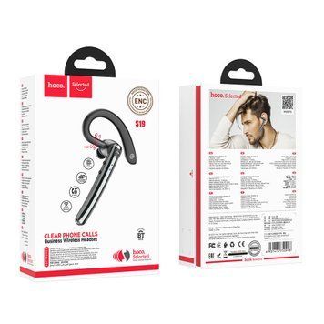 Bluetooth гарнітура Hoco S19 gray 32774 фото