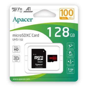 MicroSD 128GB Apacer UHS-1 85R Class10 + SD adapter 22824 фото
