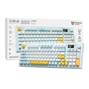 Клавіатура мембрана gaming Onikuma G80 RGB blue-white 44518 фото