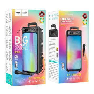 Колонка Bluetooth Hoco BS52 + мікрофон black 30608 фото