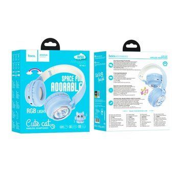 Навушники Big Bluetooth Hoco W50 Cute fun blue 36342 фото