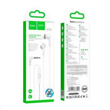 Навушники Hoco М102 L + мік white 48591 фото