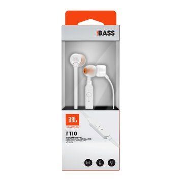 Навушники JBL T110 + мік white UA 27512 фото