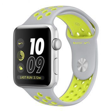 Ремінець Apple watch 42/44/45mm sport silver-yellow 21807 фото