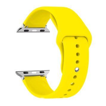 Ремінець Apple watch 38/40/41/SE silicone hot yellow 46965 фото
