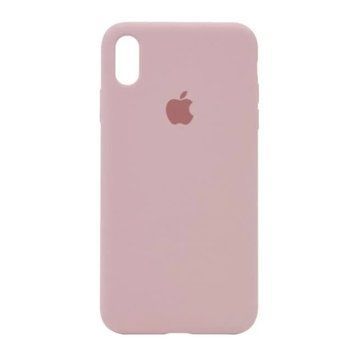 Silicone case Full iPhone X/XS pink sand 23178 фото