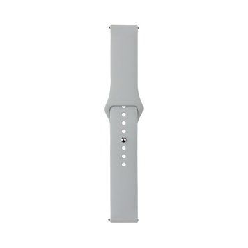 Універсальний ремінець 20mm silicone silver 43129 фото