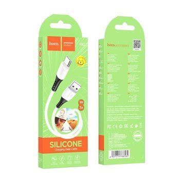 USB Cable Hoco Type-C X82 3A 1m white 29468 фото
