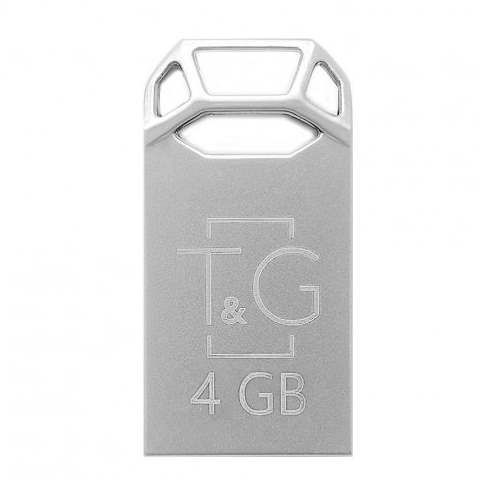 USB Flash 4 GB T&G 110 Metal Silver 22845 фото