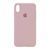 Silicone case Full iPhone X/XS pink sand 23178 фото