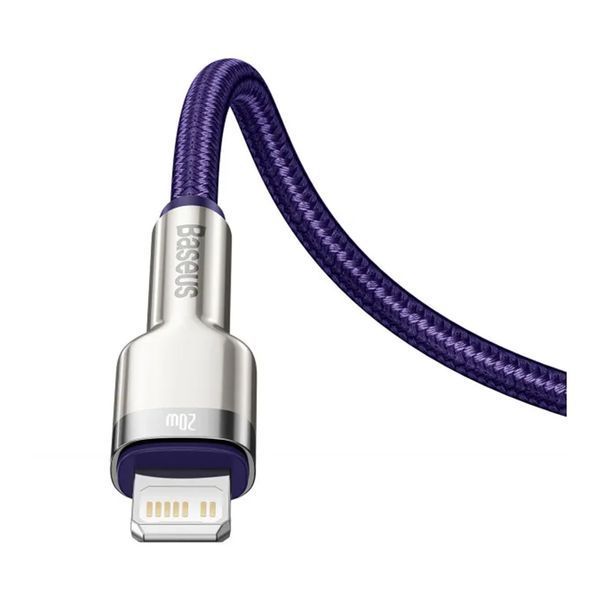 Cable Baseus Cafule Metal Type-C to Lightning PD 20W (1m) purple 03558 фото