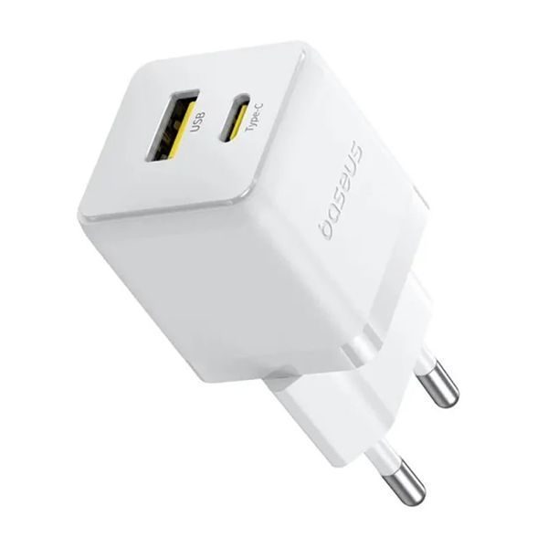МЗП Baseus Palm Fast Charger 20W (1USB/1USB-C) Moon white 41771 фото