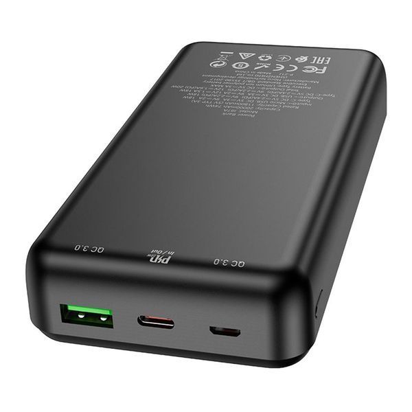 Power Bank 20000mAh Hoco J87A PD20W+QC3.0 Tacker black 35802 фото