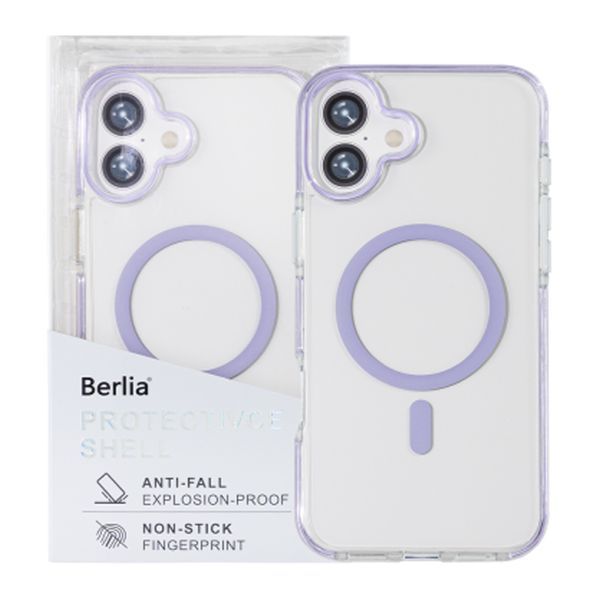 Силікон iPhone 16 Plus MagSafe Ice Crystal Beyer purple 42614 фото