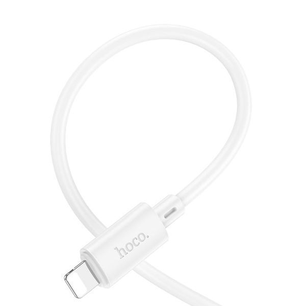 USB Cable Hoco Lightning X88 2.4A 1m white 44469 фото