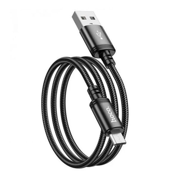 USB Cable Hoco Micro usb X89 2.4A 1m black 37214 фото
