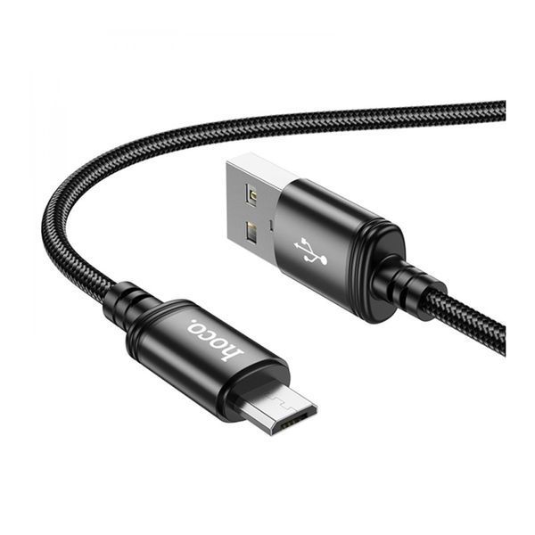 USB Cable Hoco Micro usb X89 2.4A 1m black 37214 фото