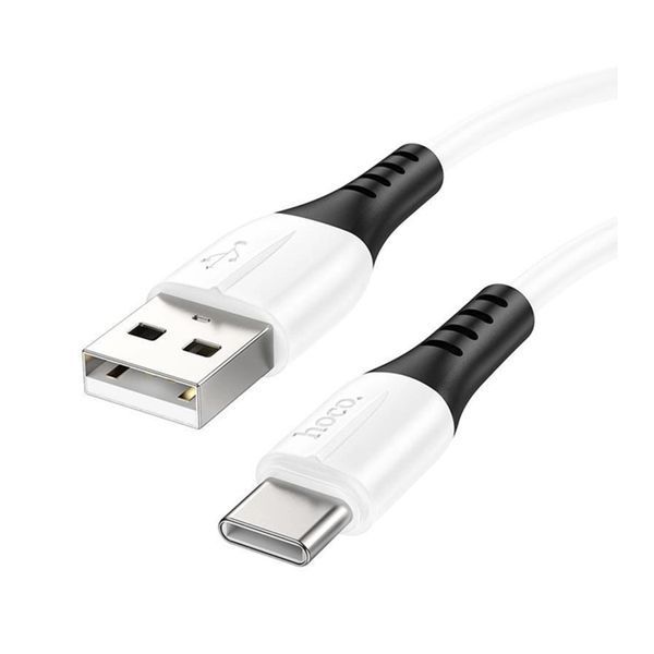 USB Cable Hoco Type-C X82 3A 1m white 29468 фото