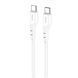Cable Hoco Type-C to Type-C X97 60W/3A 1m silver 37795 фото 2