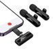 Мікрофон петличний bluetooth Hoco L20A Lightning/Type-C black 07644 фото 4