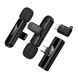 Мікрофон петличний bluetooth Hoco L20A Lightning/Type-C black 07644 фото 3